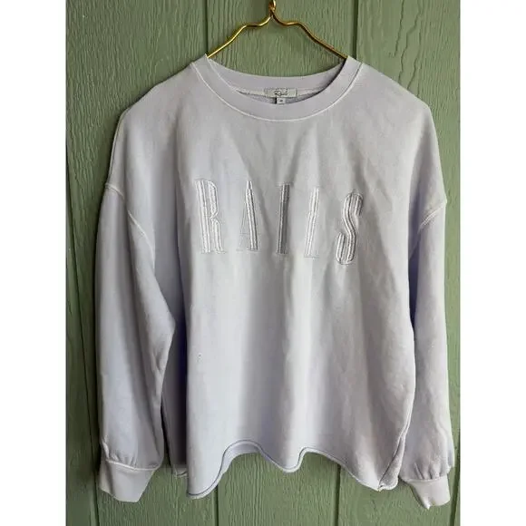 NWT Rails Signature Sweatshirt in Lavender Logo, XS - Picture 3 of 8